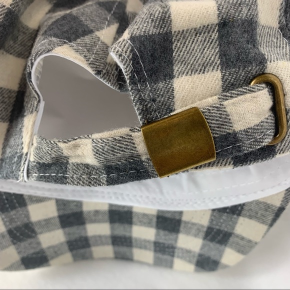 Cocus Pocus Grey Buffalo Check Baseball Cap Adjust - Picture 6 of 8
